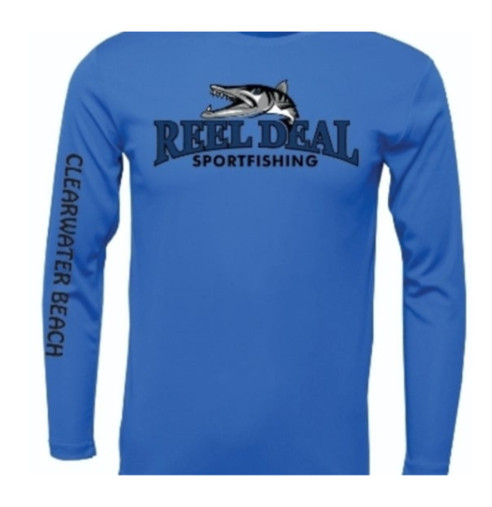 Reel Deal Crew Neck Dryfit Royal Blue