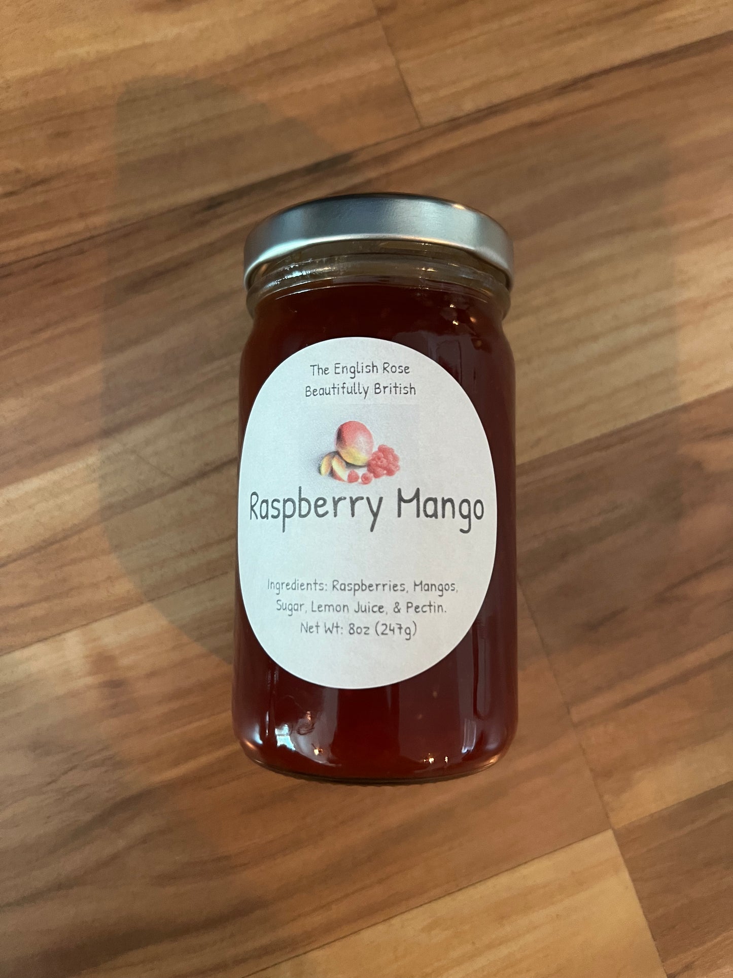 Raspberry Mango Jam - 8oz Jar