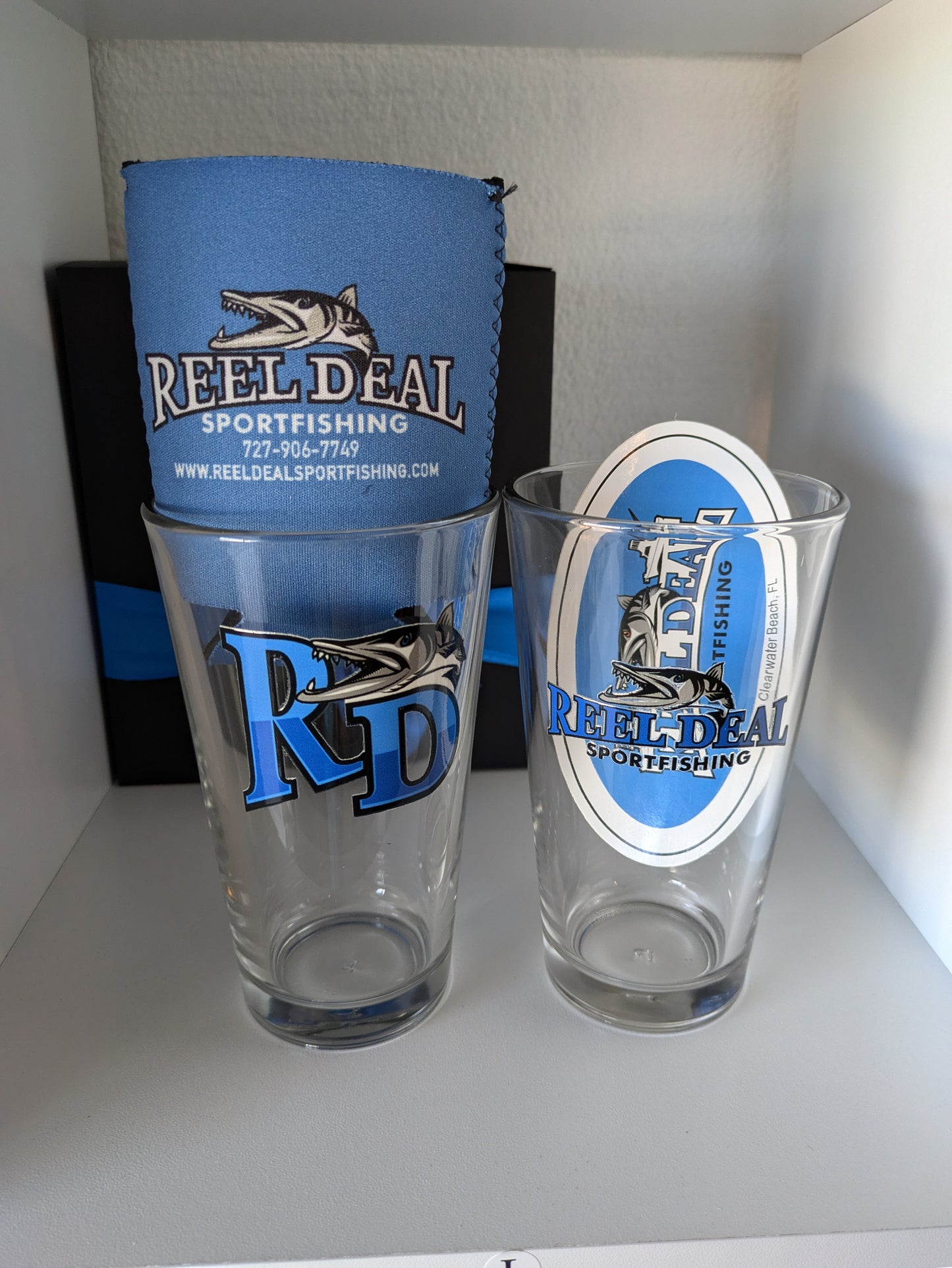 Reel Deal Pint Glass Gift Set