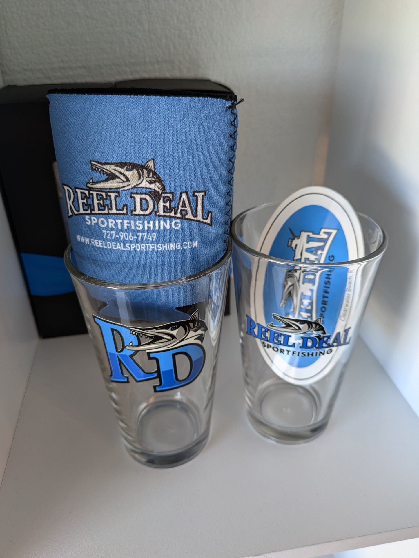Reel Deal Pint Glass Gift Set
