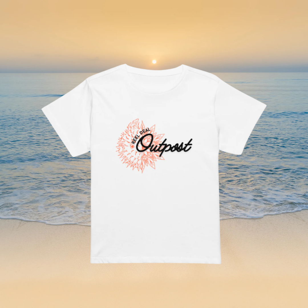 Reel Deal Outpost Blowfish Sunburst Women’s High-Waisted T-Shirt