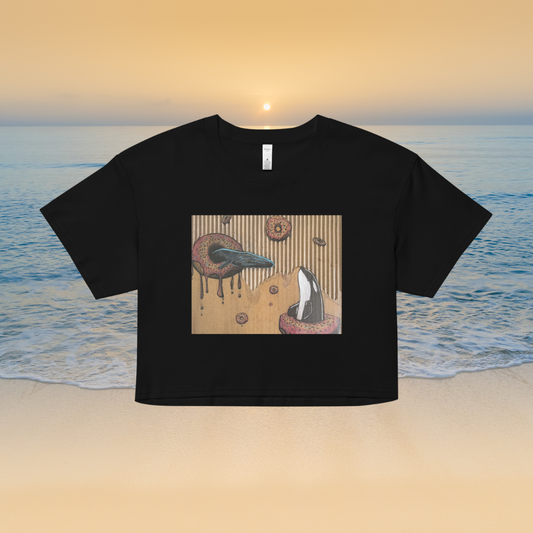 Donut Whales Ladies Crop Top