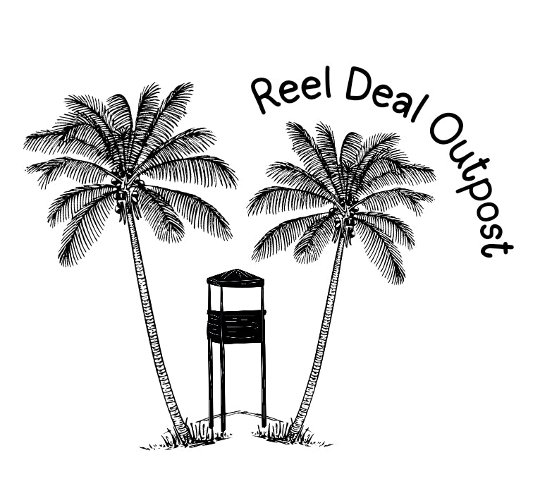 Reel Deal Outpost Palm Tree Cotton Unisex T-shirt