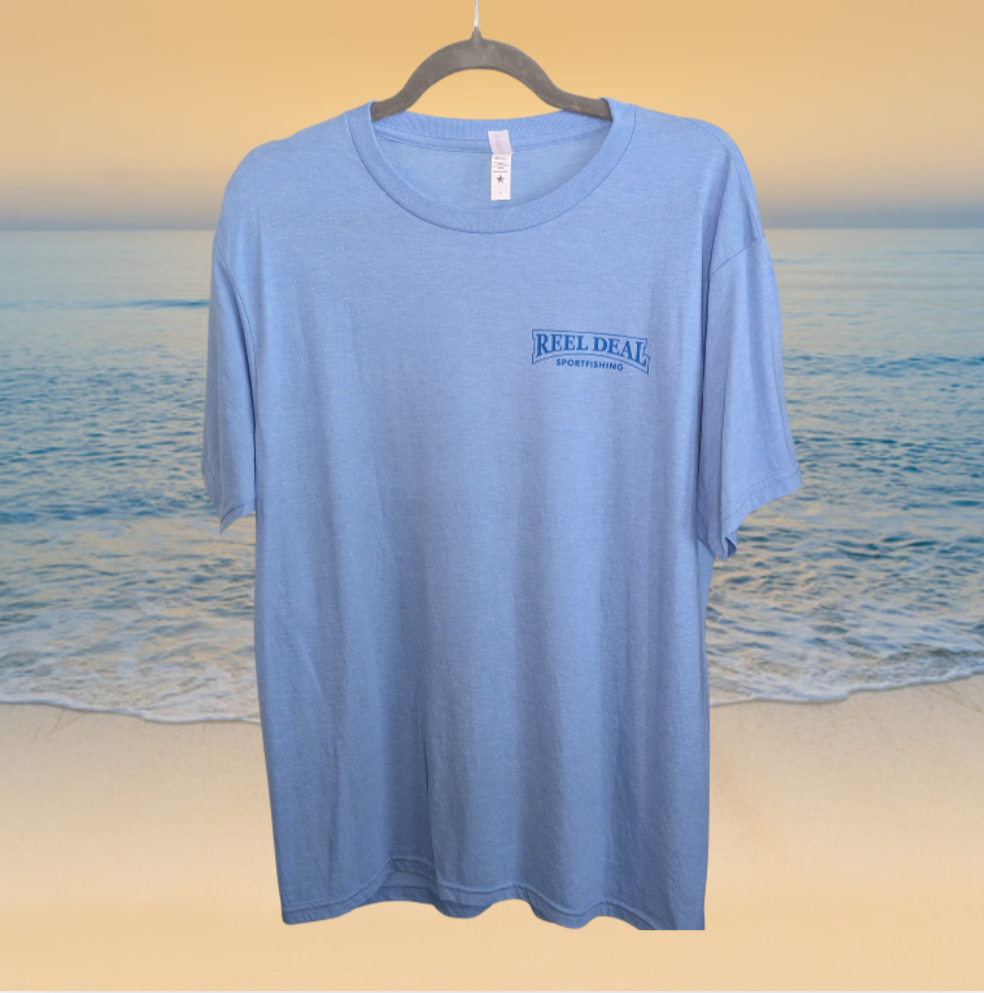 Reel Deal Short-Sleeve Grouper T-shirt in Light Blue