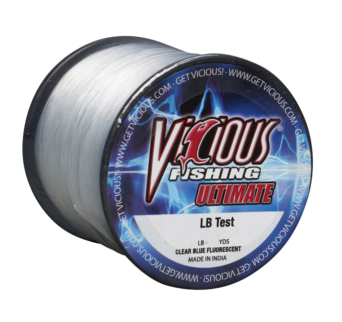 Vicious Ultimate Clear-Blue Fluorescent Mono - 8 Lb Test