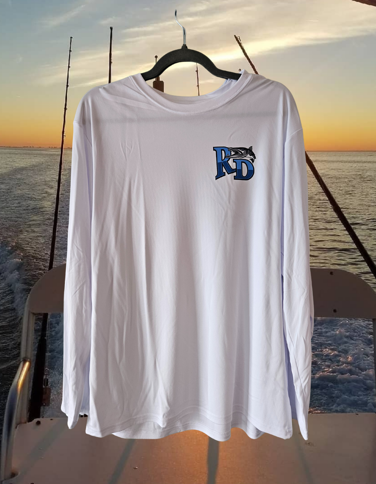 Reel Deal White Dryfit (Back Logo)