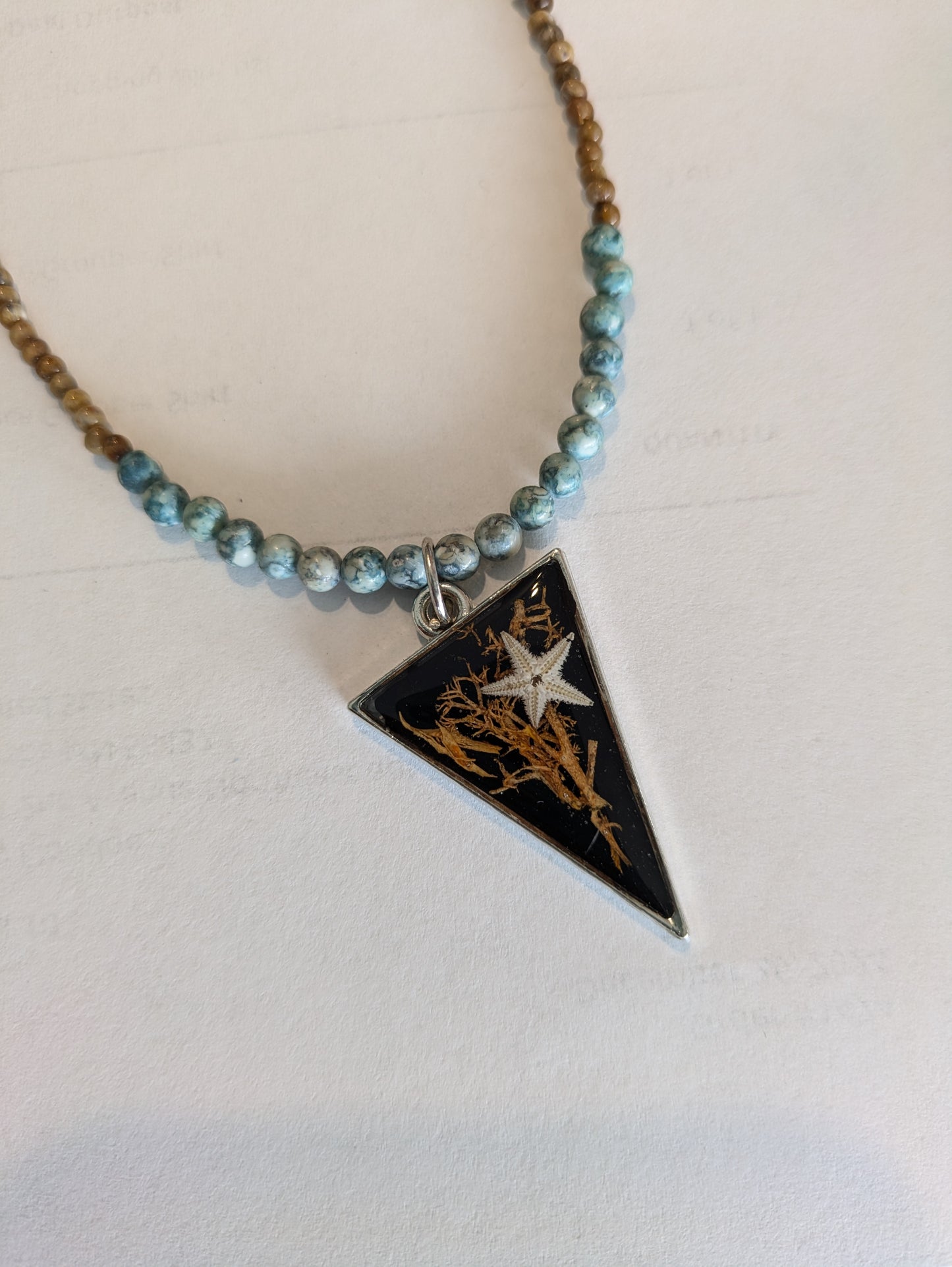Tiny Starfish Beaded Necklace