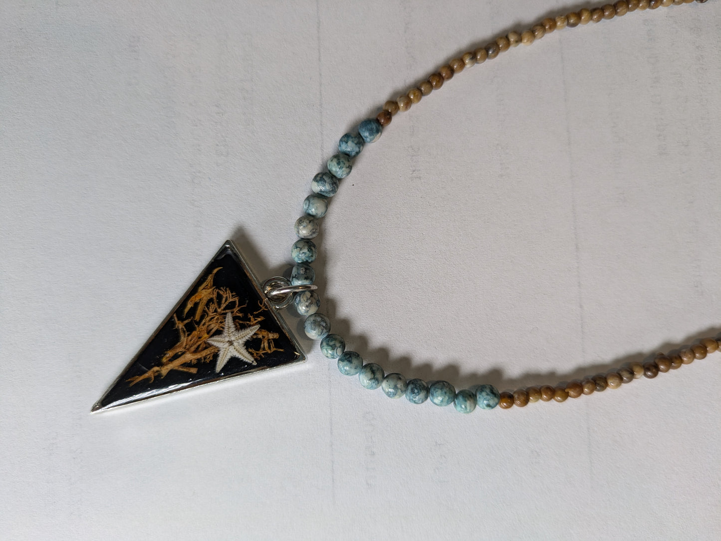 Tiny Starfish Beaded Necklace