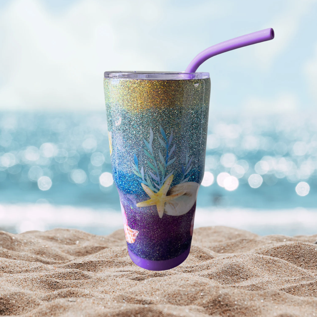 30oz Seashell Tumbler