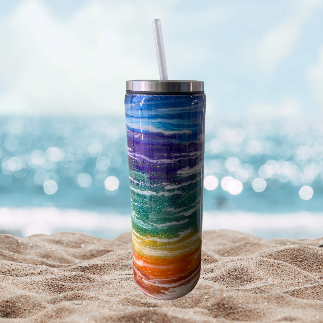 22oz Tall Tumbler w Straw
