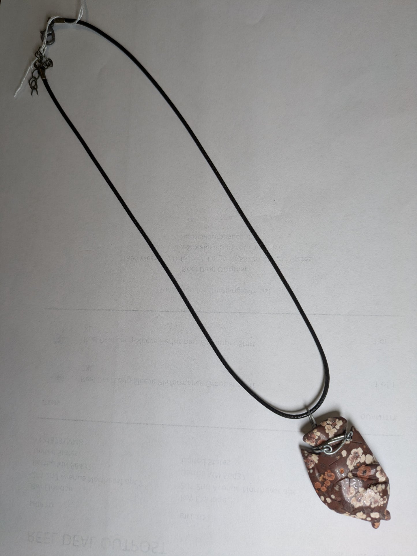 Jasper Fish Choker Style Necklace