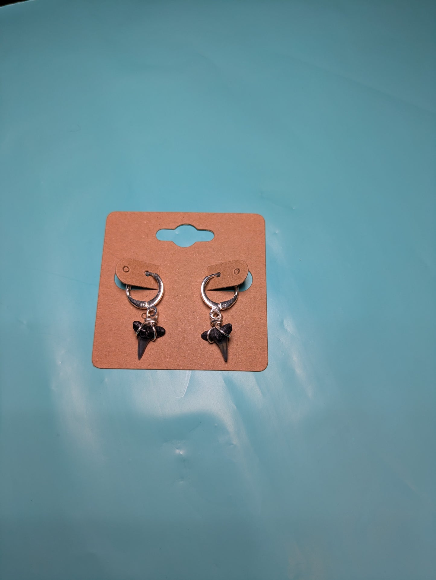 Lemon Shark Silver Plated Dangle Earrings