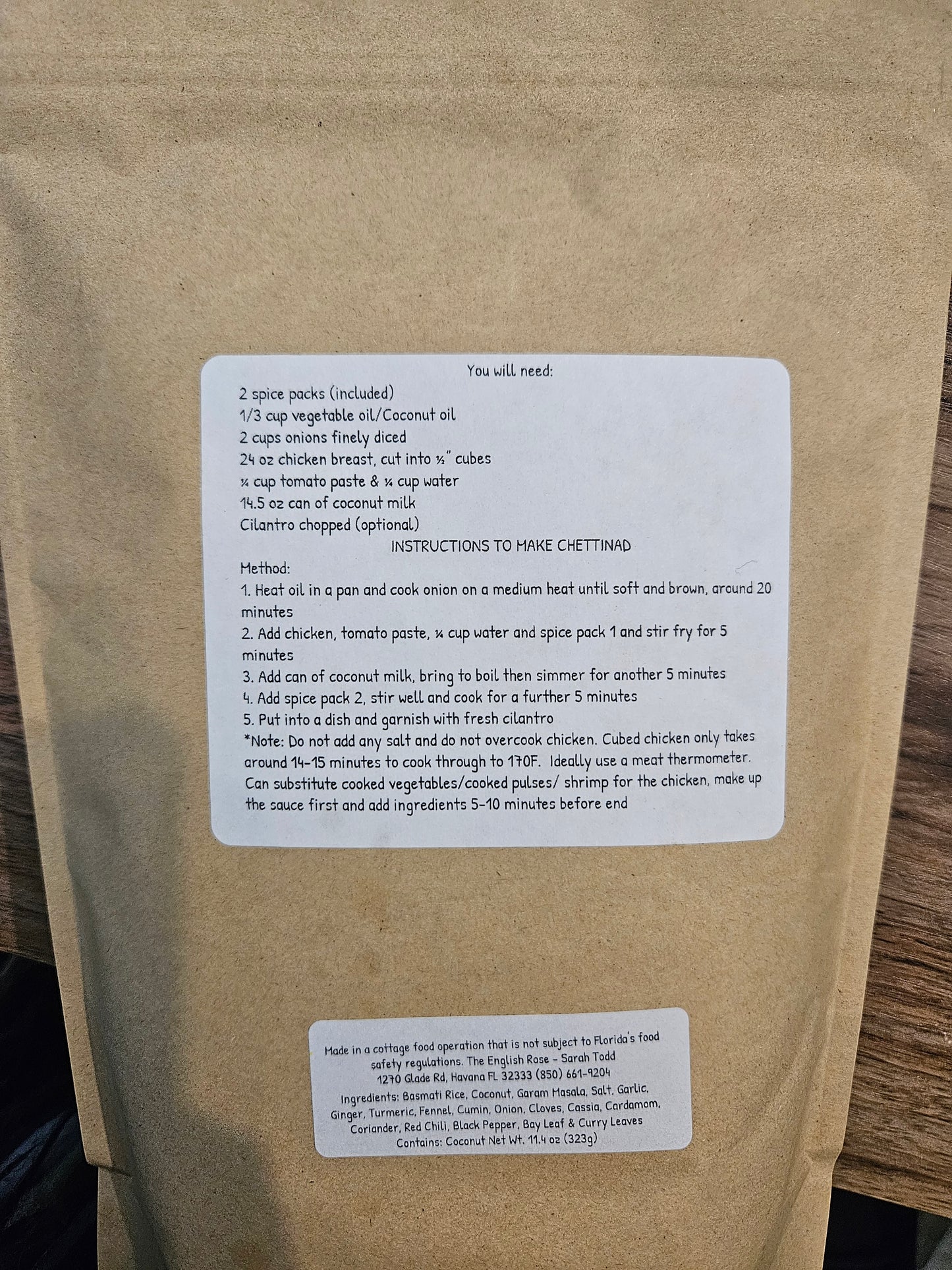 Chettinad Spice Pack Meal Kit