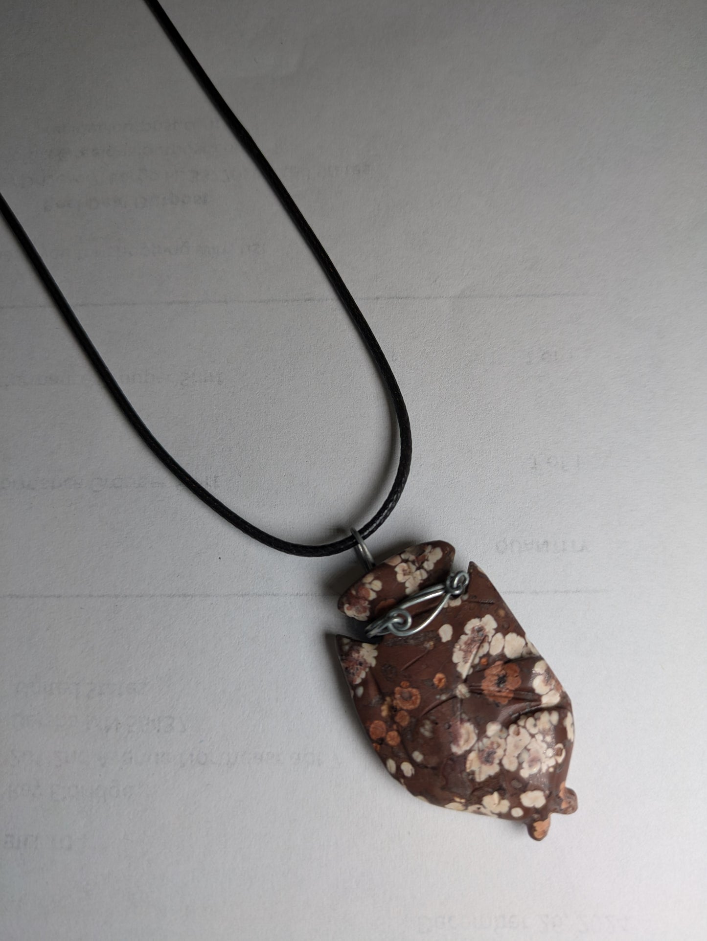 Jasper Fish Choker Style Necklace