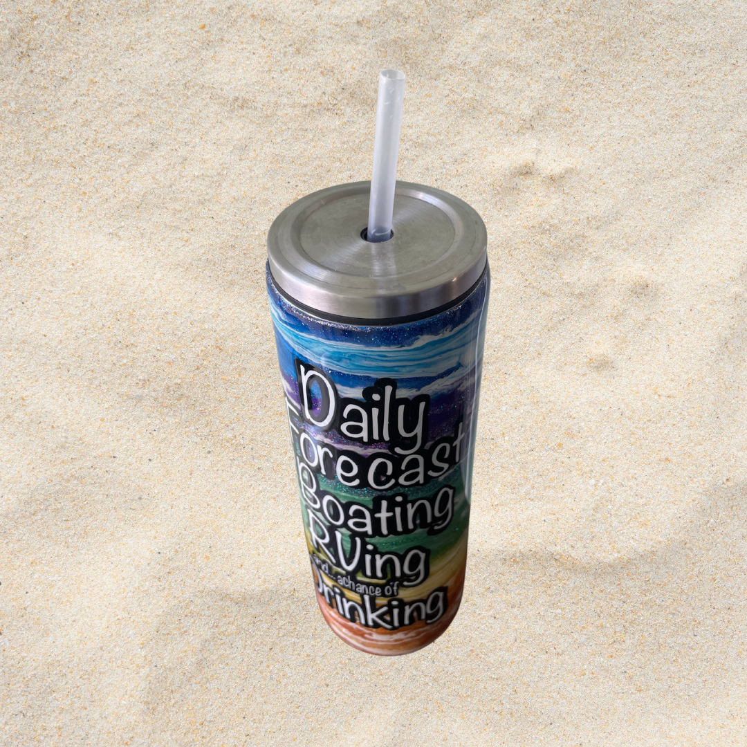 22oz Tall Tumbler w Straw