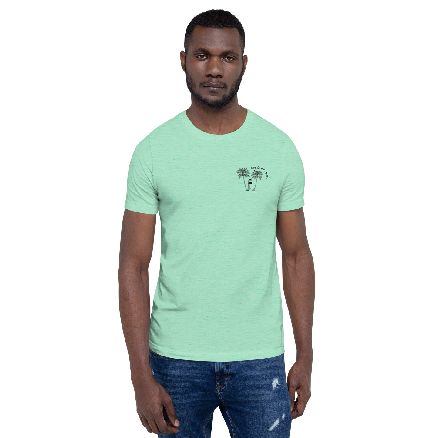 Reel Deal Outpost Palm Tree Cotton Unisex T-shirt