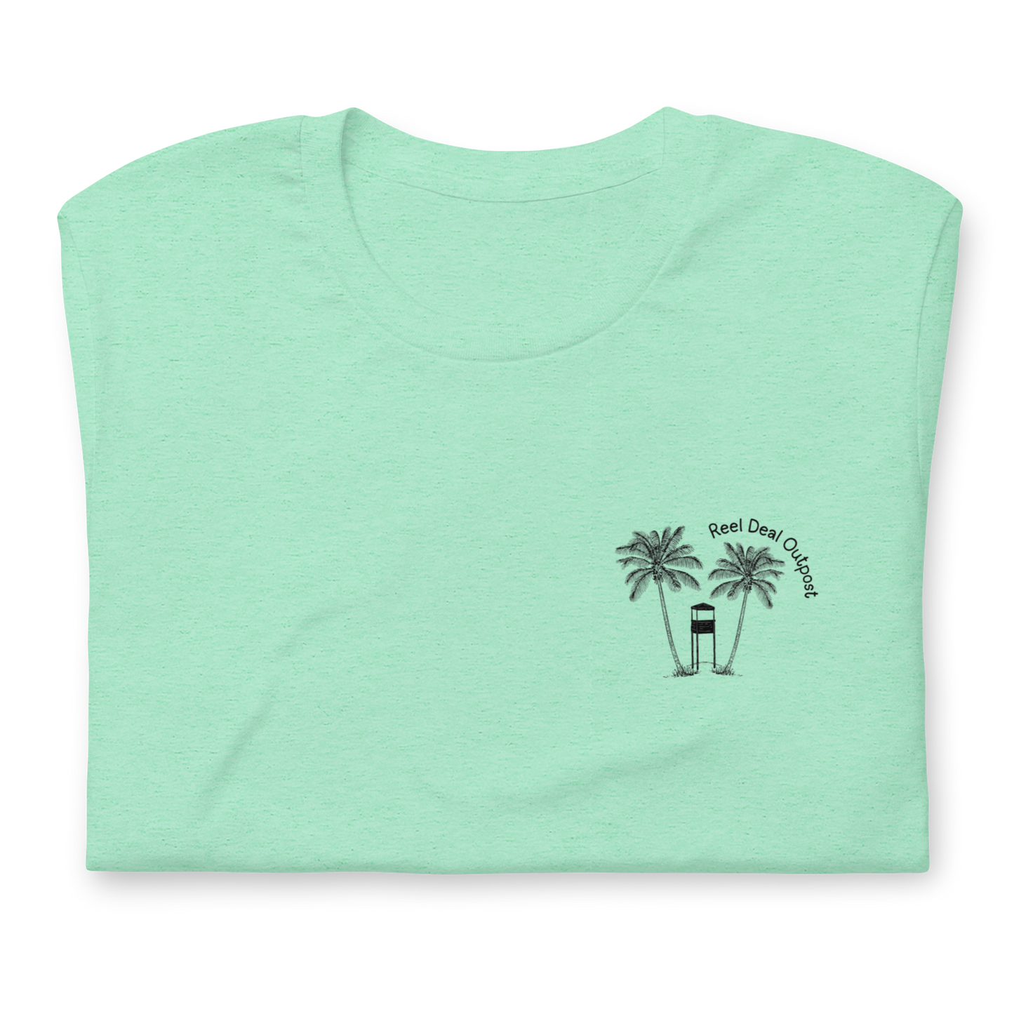 Reel Deal Outpost Palm Tree Cotton Unisex T-shirt