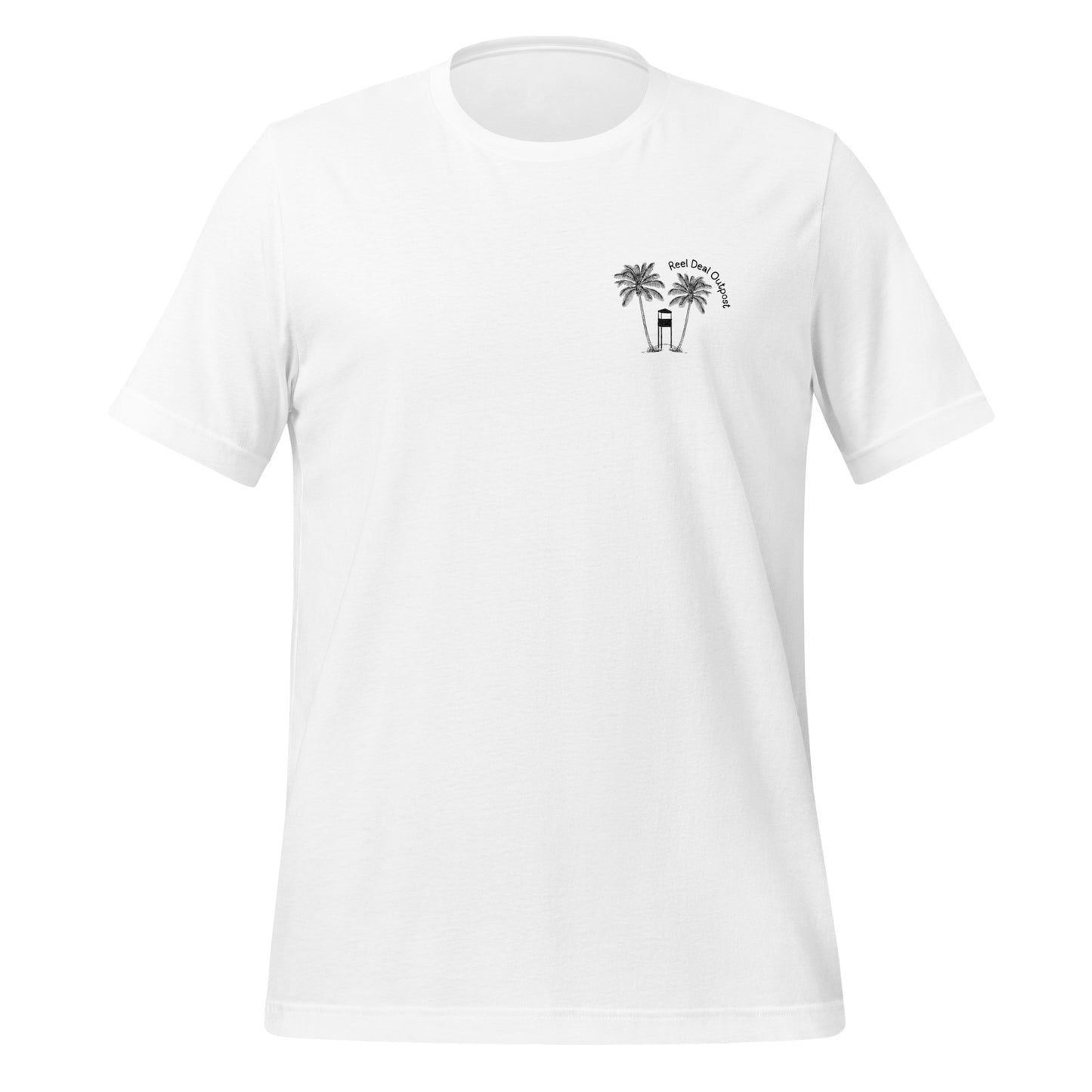 Reel Deal Outpost Palm Tree Cotton Unisex T-shirt