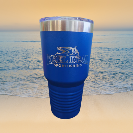Reel Deal Engraved Tumbler 30oz - Royal Blue