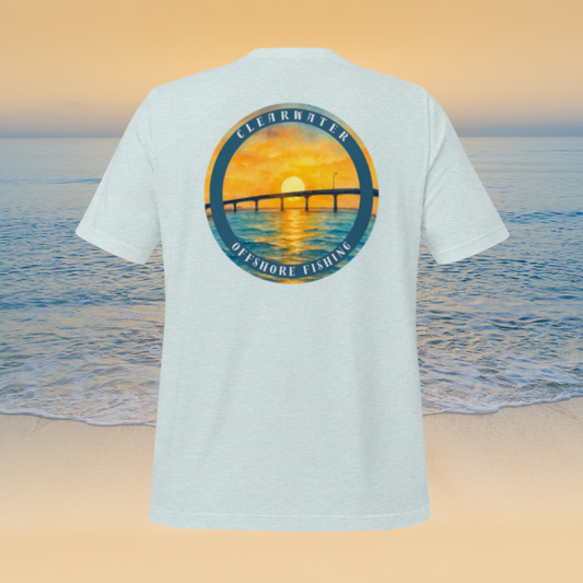 Clearwater Offshore Fishing Unisex T-Shirt - Ice Blue