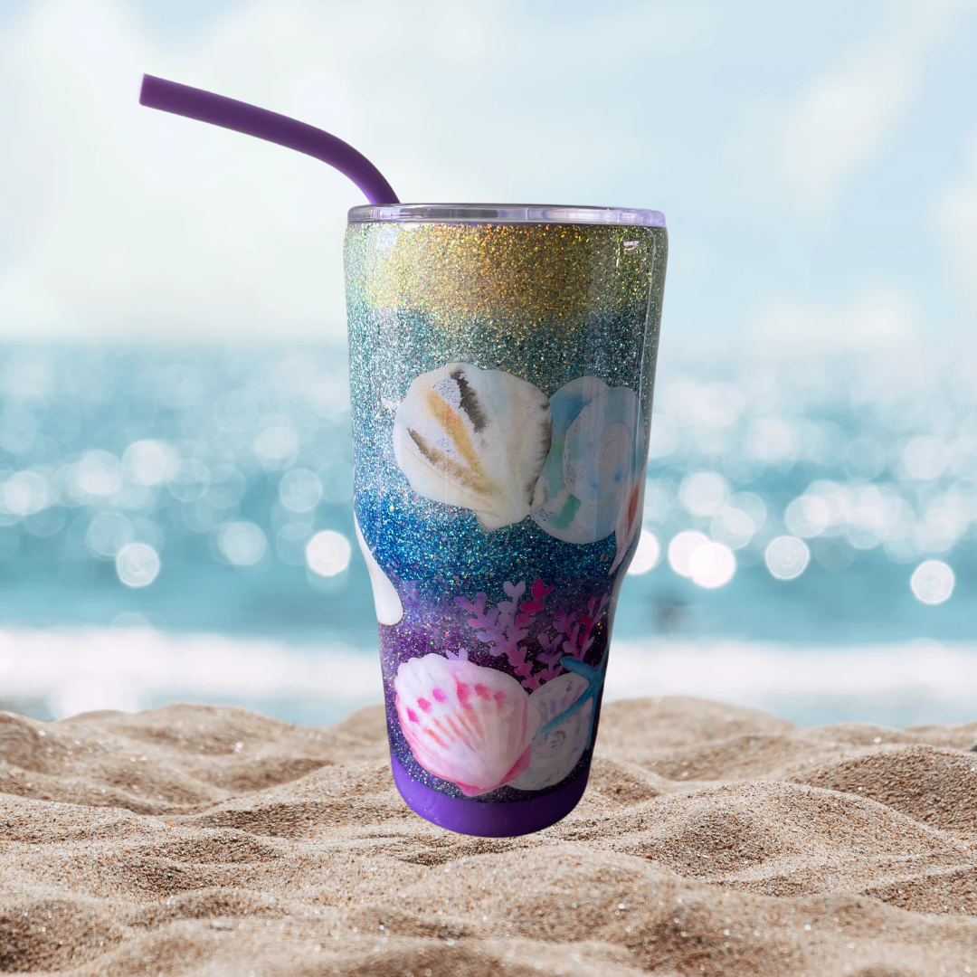 30oz Seashell Tumbler
