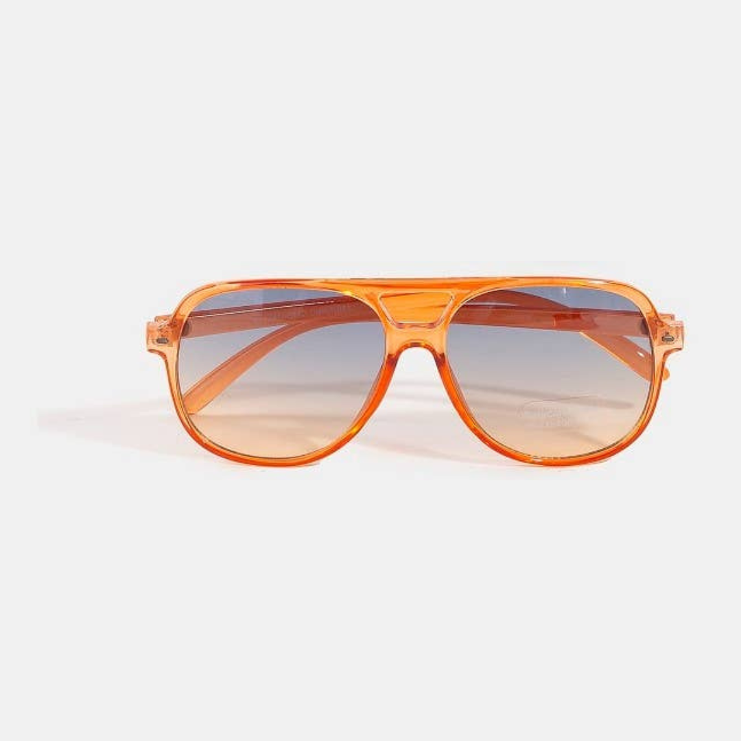 Vintage Style Gradient Aviator Sunglasses Set