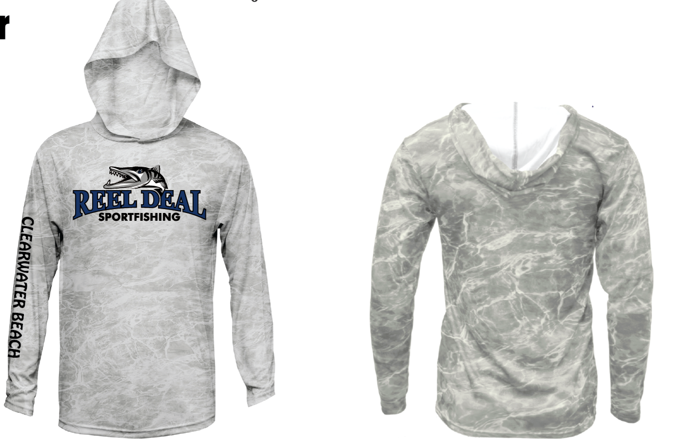 Reel Deal Hooded Performance Dryfit Shirt