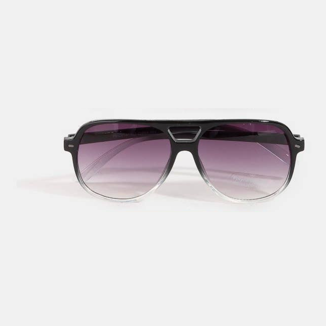 Vintage Style Gradient Aviator Sunglasses Set