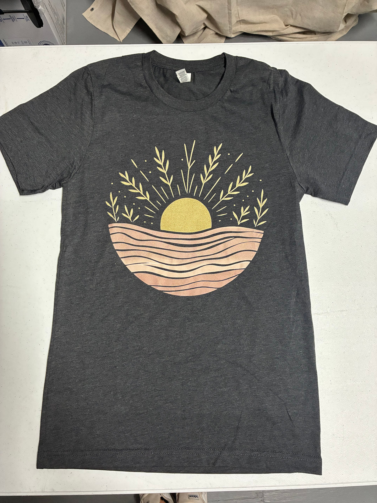 Sunset Wave Design Trendy Women's T-Shirt