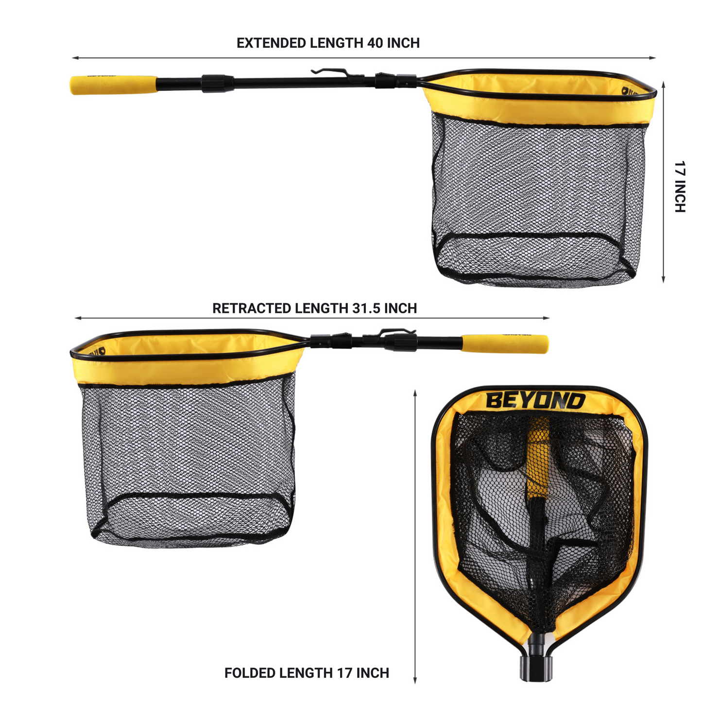 Beyond Braid Floating Fishing Net with Handle