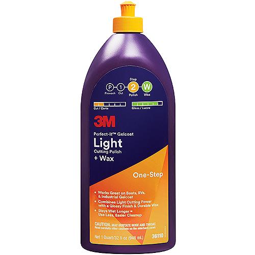 3M Gelcoat light cut polish/wax 32oz