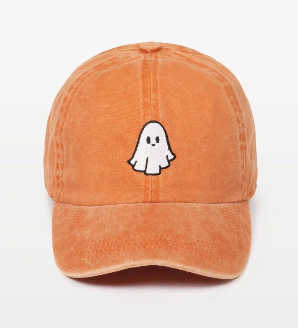 Halloween Ghost Embroidery Baseball Cap