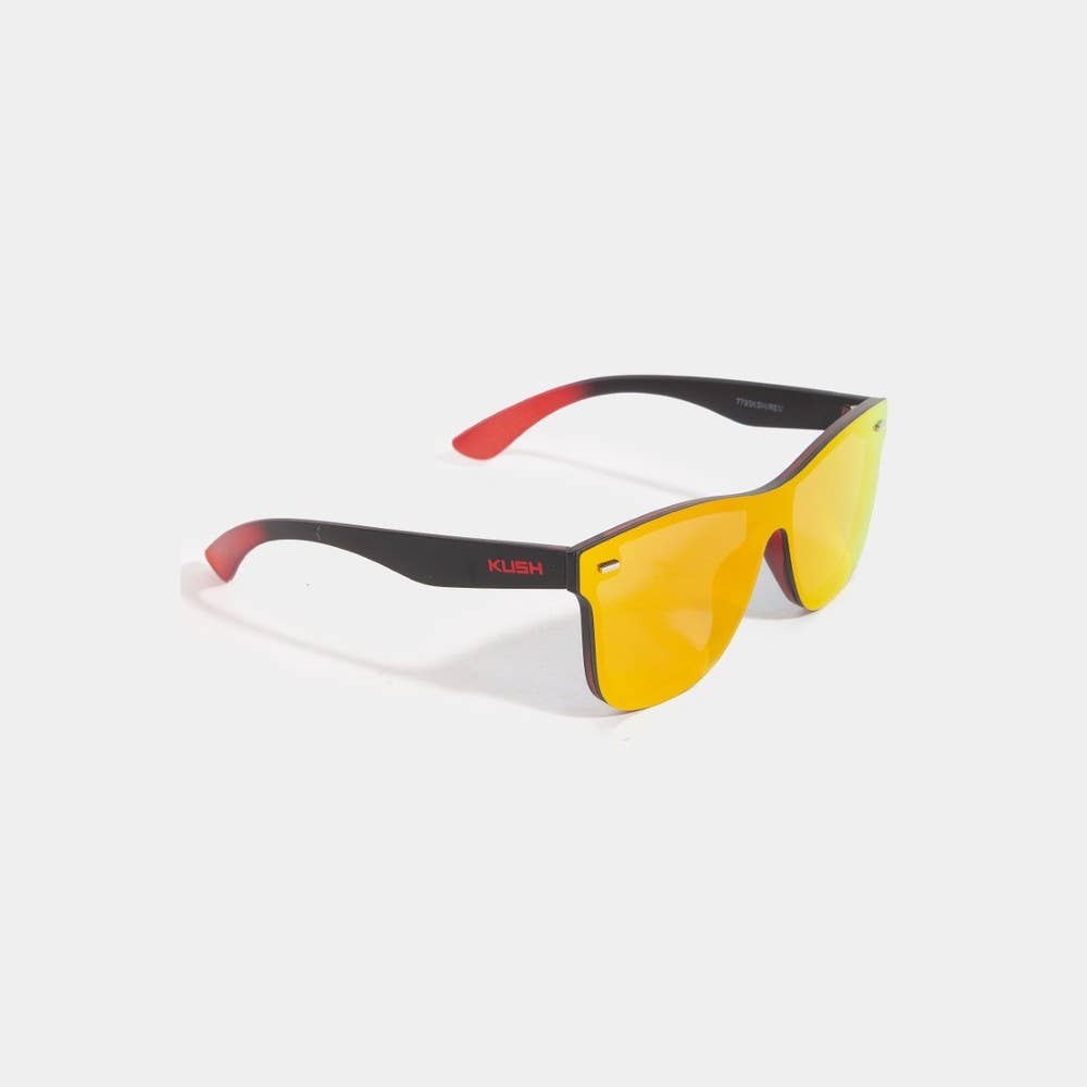 KUSH - Single Lens Flat Front Mirror Sunglasses