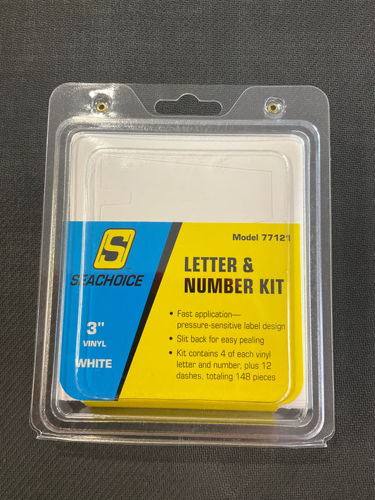 Seachoice 3-1/4" 148 Piece Letter & Number Kit - White