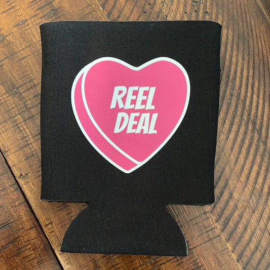 Reel Deal Candy Heart Koozie