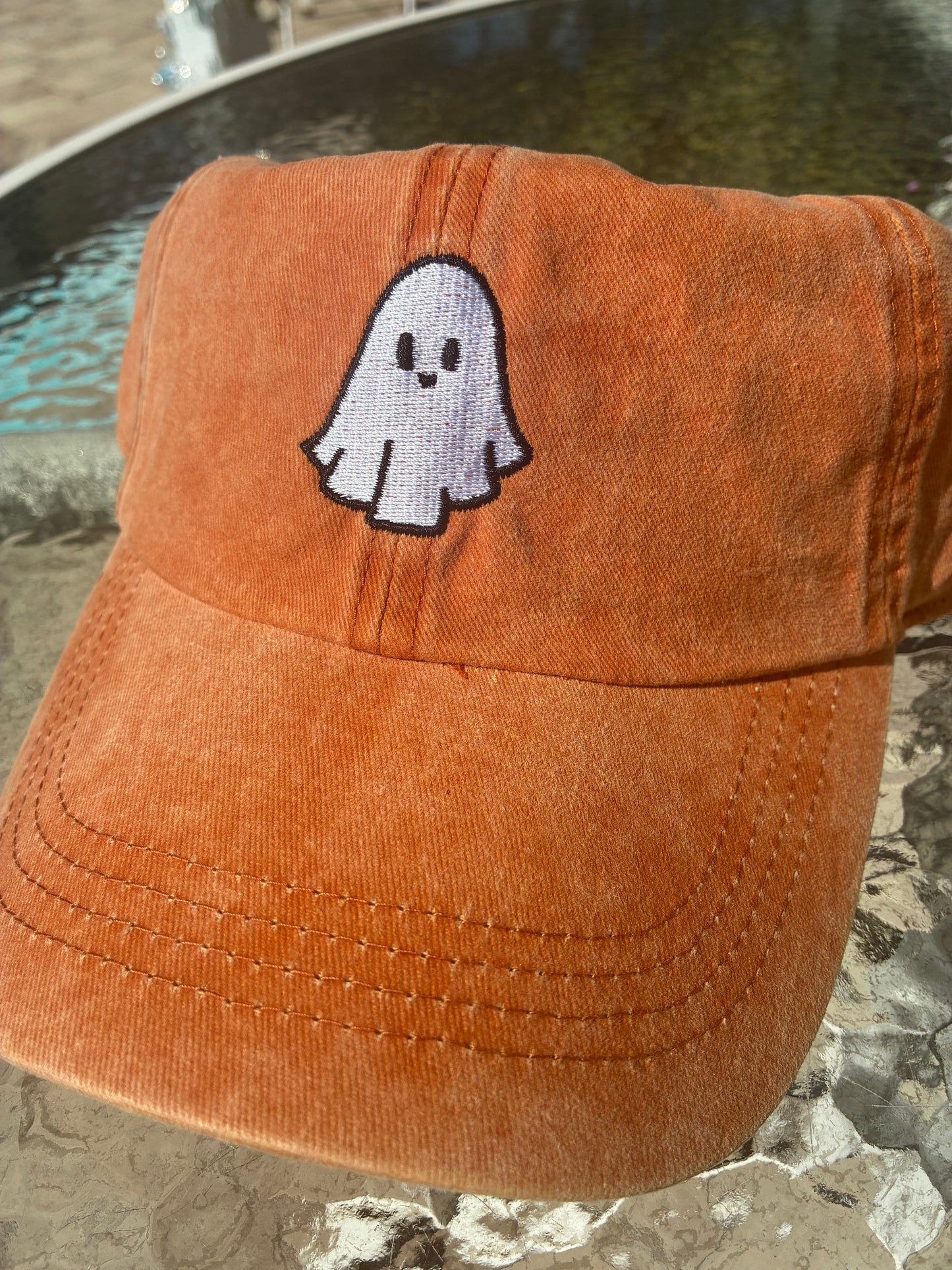 Halloween Ghost embroidery Baseball Cap