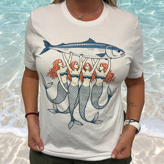 Mermaid Graphic Trendy Women's T-Shirt