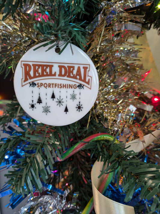 Reel Deal Ceramic Christmas Ornament