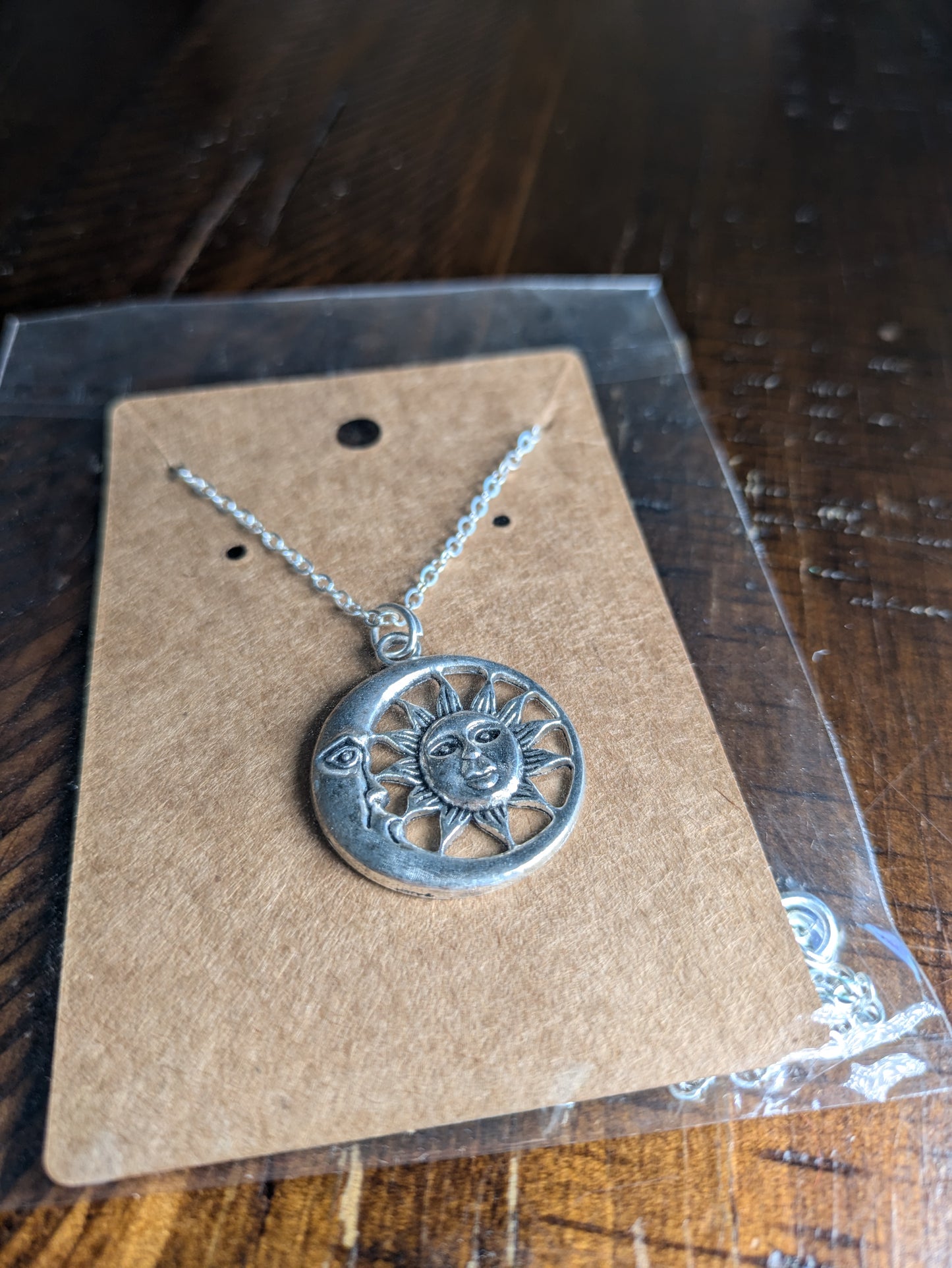 Sun and Moon Pendant Necklace