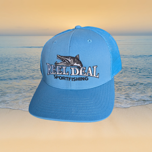 Reel Deal Snapback Hat (Columbia Blue)