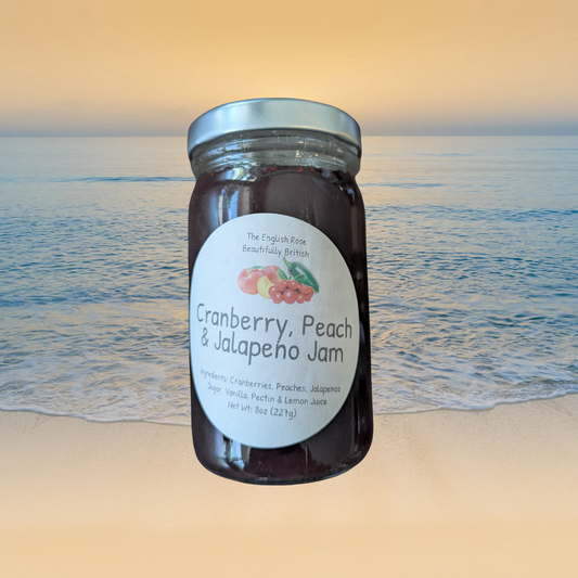 Cranberry, Peach & Jalapeno Jam - 8oz Jar