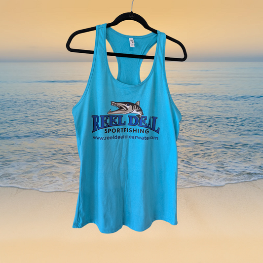 Reel Deal Racer back Ladies Tank Top