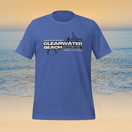 Clearwater Beach Spring Break Unisex T-Shirt Blue