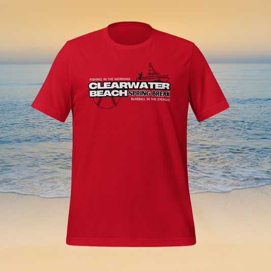 Clearwater Beach Spring Break Unisex T-Shirt Phillies Red