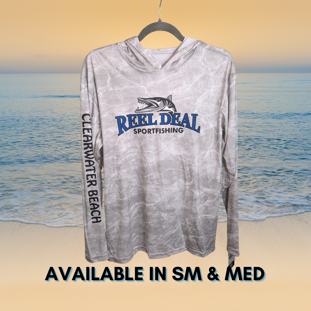 Reel Deal Hooded Performance Dryfit Shirt Bonefish Camo