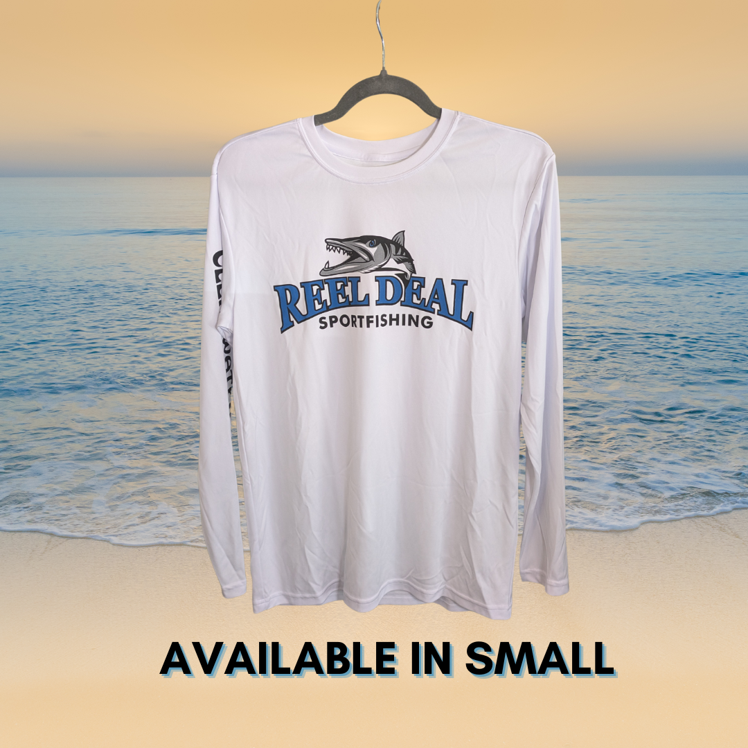 Reel Deal Crew Neck Dryfit White