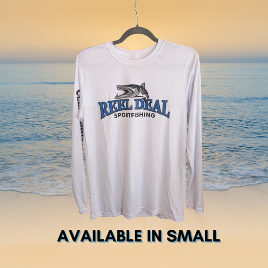 Reel Deal Crew Neck Dryfit White