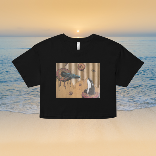 Donut Whales Women’s crop top