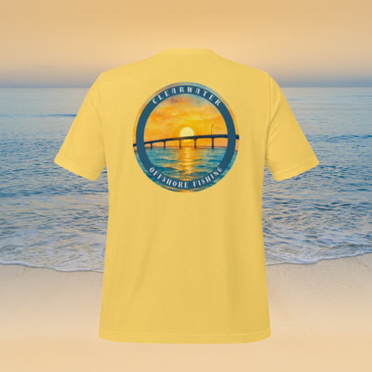 Clearwater Offshore Fishing Unisex T-Shirt - Yellow