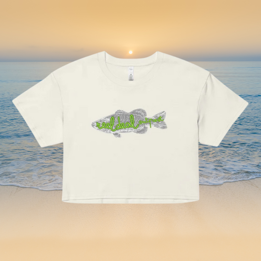 Reel Deal Outpost Fish Women's Crop Top